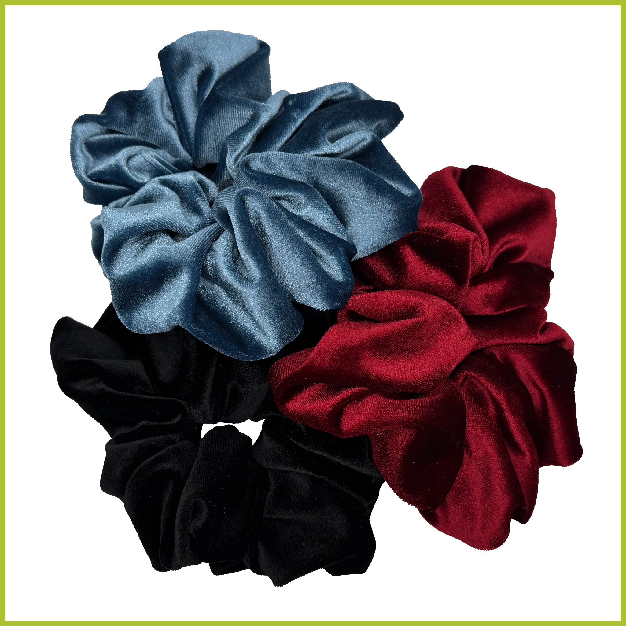 ★KIMHEKIM★ Velvet Label Scrunchie (Black / Red / Ivory) Velvet Label Scrunchie (Ivory) - KIMHĒKIM