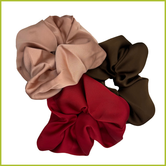 Sleek Satin Scrunchie Set